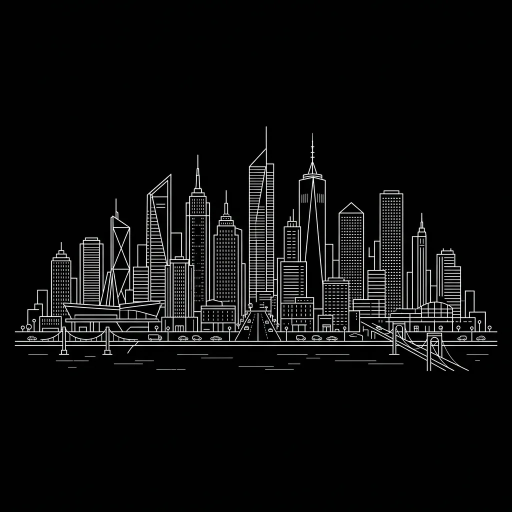 Cityscape Lineart
